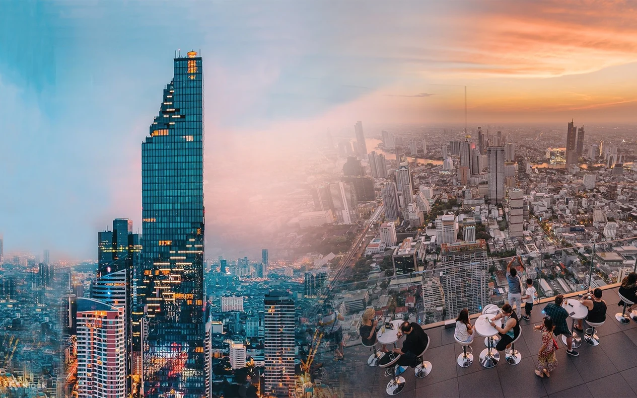 Mahanakhon SkyWalk Glass Tray Bangkok
